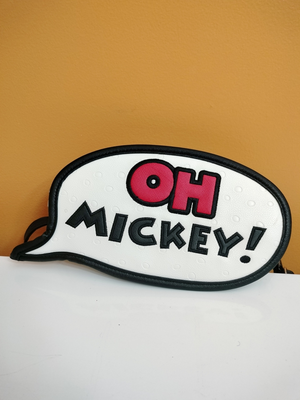 Disney Store Oh Mickey Speech Bubble Crossbody Bag Pop Art White Black Red